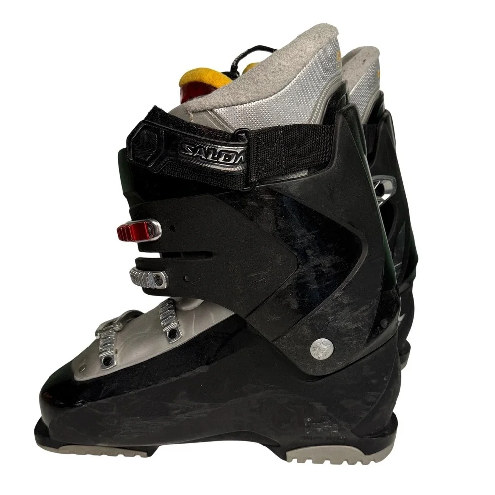 Salomon Performa Performance Mens Ski Boot US Size‎ 7.5 Black Silver Custom